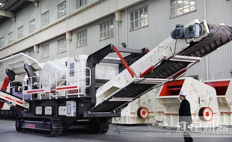 履帶車載移動(dòng)碎石機(jī)，遙控作業(yè)，靈活機(jī)動(dòng)，轉(zhuǎn)場自由