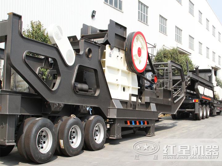 顎式移動破碎機，破碎比大，故障率低